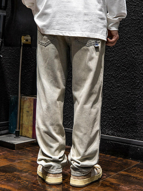 【OUTLET/即納】アースカラーリラックスデニムパンツ P0067