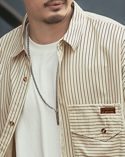 Vintage Stripe Work Shirt P1334