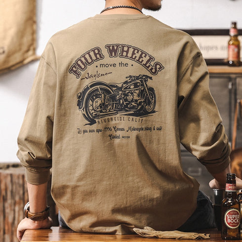 American Retro Long Sleeve T-shirt P1243