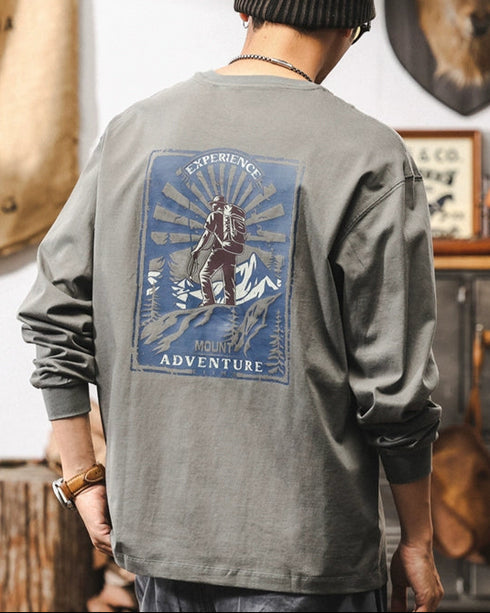 Retro American Long Sleeve Tee P1303