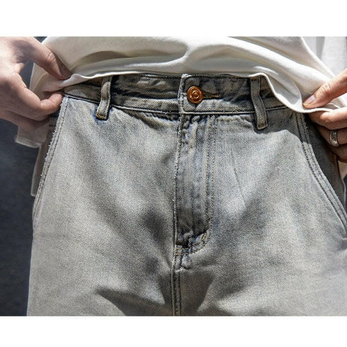 【OUTLET/即納】アースカラーリラックスデニムパンツ P0067