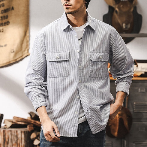 Oxford Striped Shirt P1244