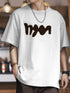 【OUTLET/即納】アブストラクトロゴワイドシルエット半袖Tシャツ P1371