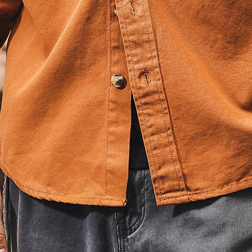 【OUTLET】コーデュロイカラーワークシャツ P1258