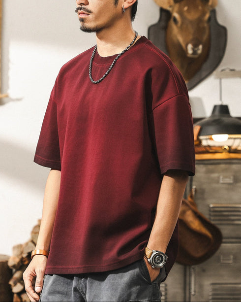 Numbering Back Print Graphic T-Shirt P1329