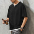 【OUTLET/即納】キーネックレイヤード半袖Tシャツ P2024