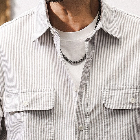 Oxford Striped Shirt P1244