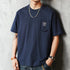 ポケットプリントクルーネック半袖Tシャツ P2119
