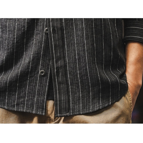 Soft Striped Long-sleeved Shirt P1271