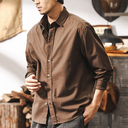 【OUTLET】クラシックシンプル長袖シャツ P1248