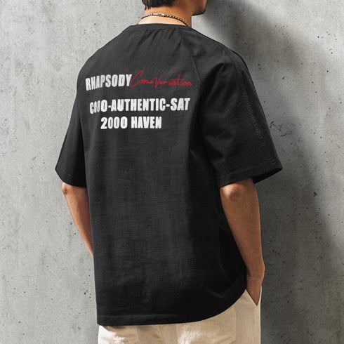 ピグメントウォッシュバックプリント半袖Tシャツ P2044