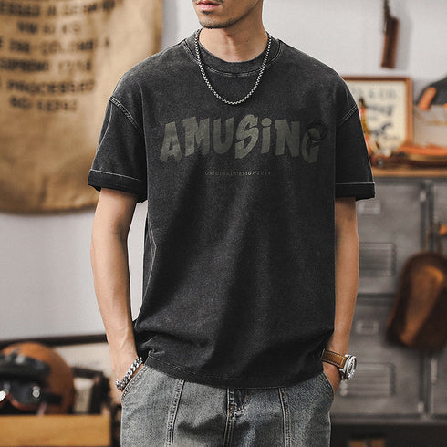 American Summer Short-sleeved T-shirt P0948