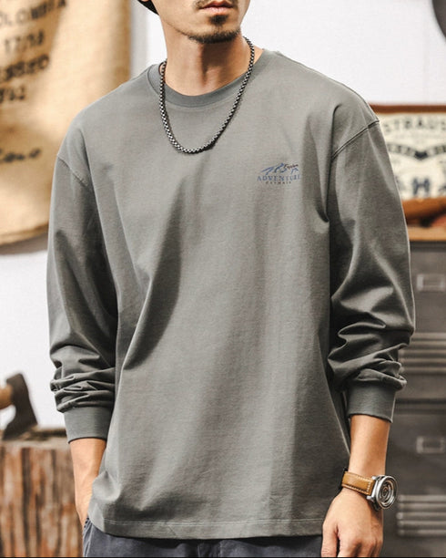 Retro American Long Sleeve Tee P1303