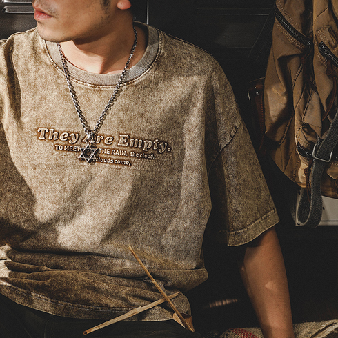 【OUTLET/即納】ヴィンテージ加工フェード半袖Tシャツ P0917