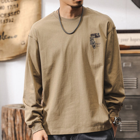 American Retro Long Sleeve T-shirt P1243