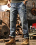 Retro Distressed Loose Fit Jeans P1324