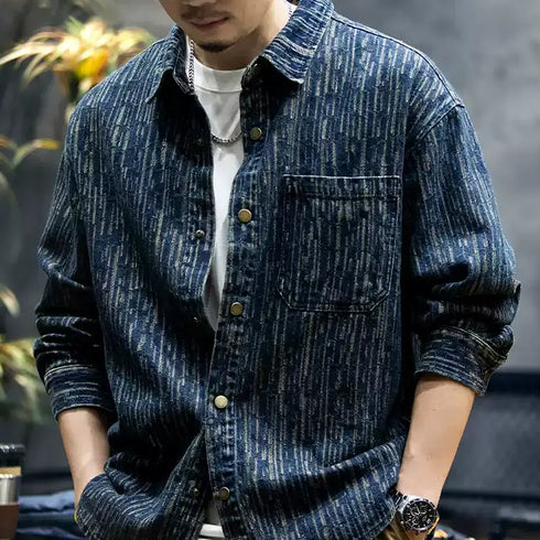 Denim Shirt Long sleeve P1047