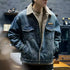 【OUTLET/即納】ボアデニムジャケットコート P1124