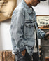 Retro Blue Stonewashed Denim Jacket P1319