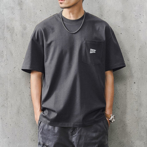 【OUTLET/即納】フラッグロゴプリント半袖Tシャツ P1402