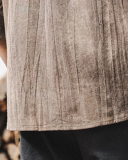 Vintage Shade Natural Style Three Quarter Sleeve Shirt P1327