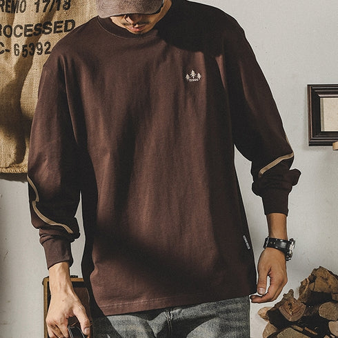 Round Neck Long-sleeved T-shirt P1036