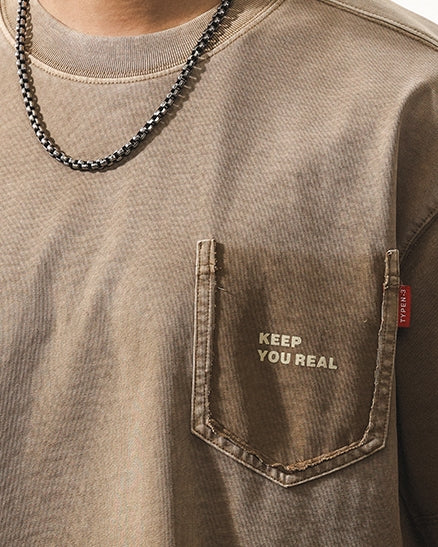 Casual Accent Detail Short Sleeve T-Shirt P1400