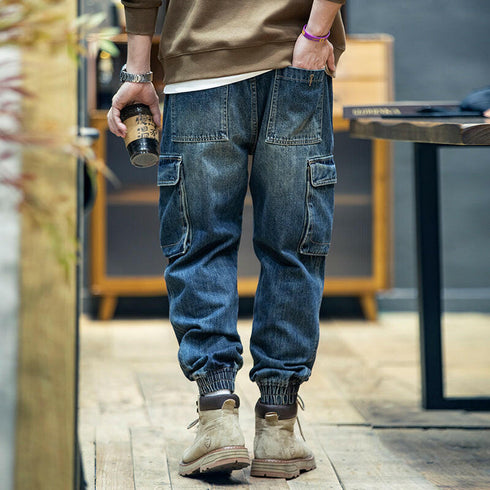 【OUTLET/即納】Vintage Wash Cargo Jeans P0411