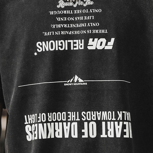 Upside down Printed T-shirt P0940