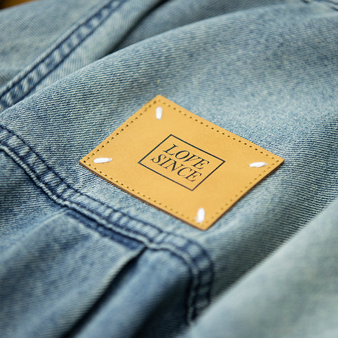 American Retro Long-sleeved Denim Shirt P0889