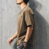 パッチアクセントクルーネックTシャツ P2109