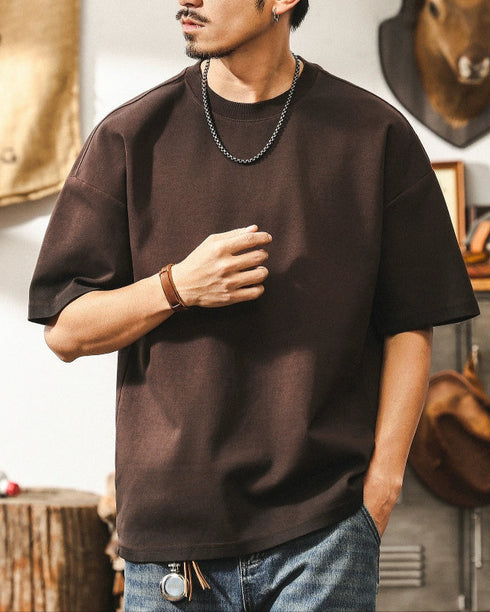 Numbering Back Print Graphic T-Shirt P1329