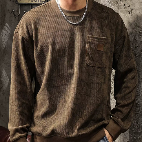 Round Neck Pullover Sweatshirt P1058