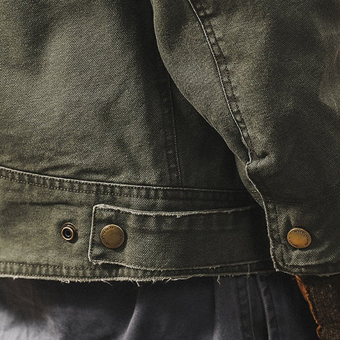 Retro Loose Fit Canvas Jacket P1263