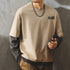 オーバーサイズレイヤードクルーネック長袖Tシャツ P2070