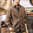 Long-sleeved Striped Casual Shirt P1272