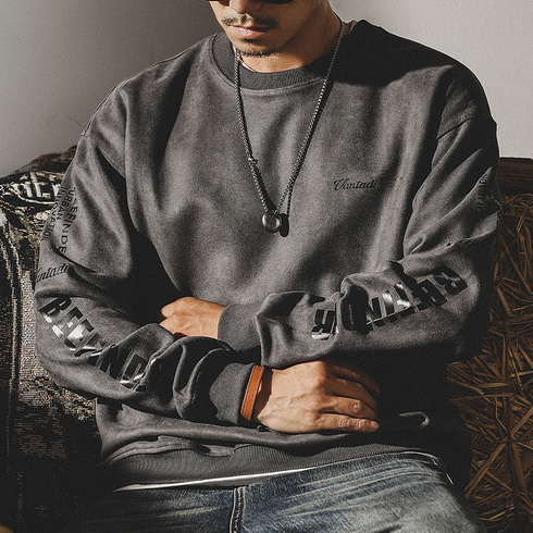 【OUTLET】ヴィンテージフェードロゴスウェット P0854