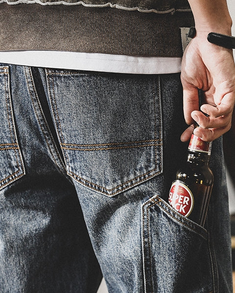 Tool Pocket Denim Jeans P1542