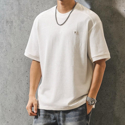 【OUTLET/即納】ワッフルパッチTシャツ P2049