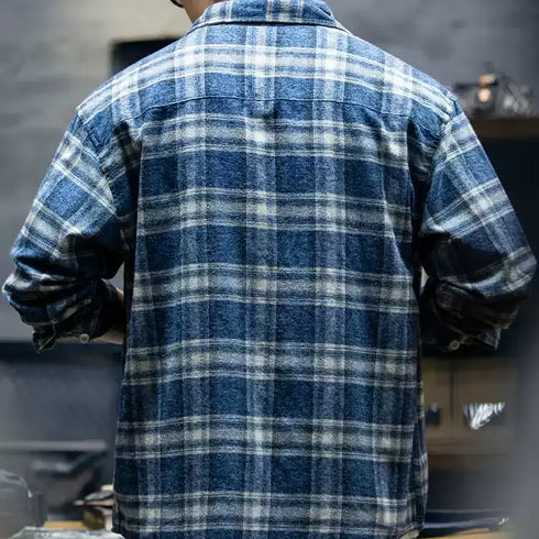 Long Sleeve Plaid Shirt P1048