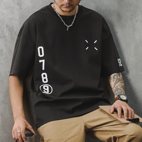 【OUTLET/即納】フロントナンバープリント半袖Tシャツ P2182