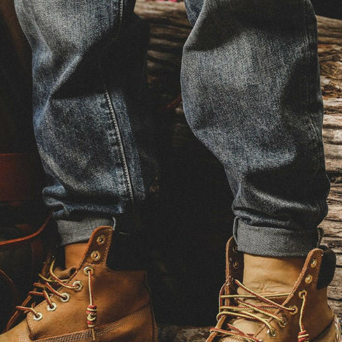 Paris Button Classic Vintage Jeans Men P0719