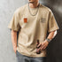 スクエアパッチプリント半袖Tシャツ P2163