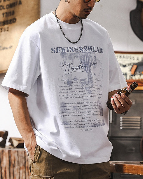 Grunge Taste Photo Graphic Short Sleeve T-Shirt P1322