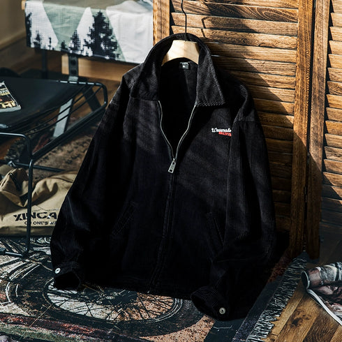 Casual Corduroy Lapel Jacket P1178