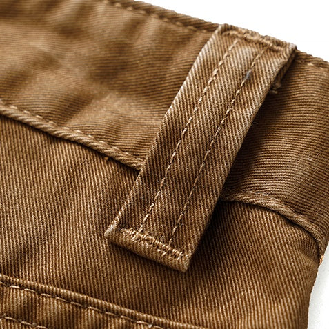 Retro Workwear Loose Straight Pants P1273