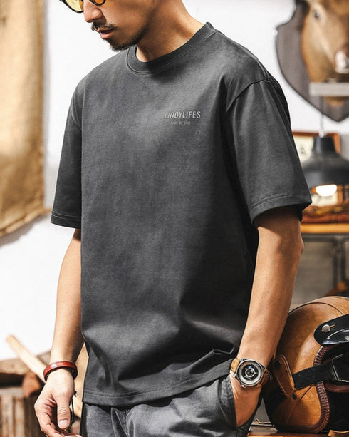 Pigment-Dyed Crewneck Tee P1304