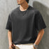 ラウンドネックドロップショルダー半袖Tシャツ P2083