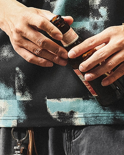 Smoky Block Print Short Sleeve T-Shirt P1489