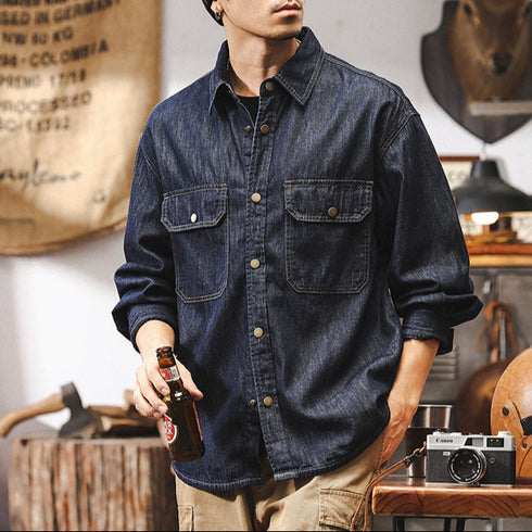 Retro American Denim Workshirt P1259